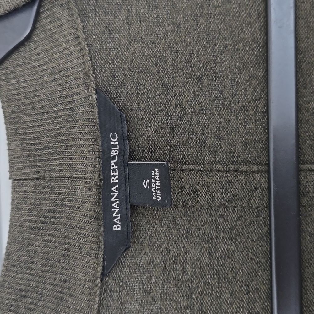 Banana Republic Dark Olive Cardigan Sz Sm - Picture 3 of 5